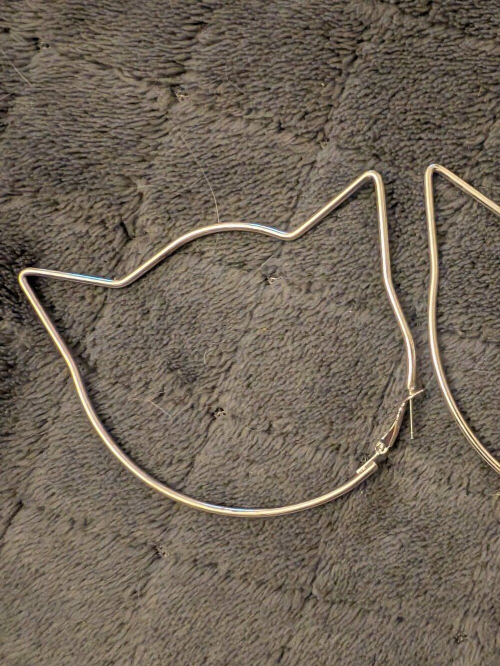 Cat Hoop Earrings